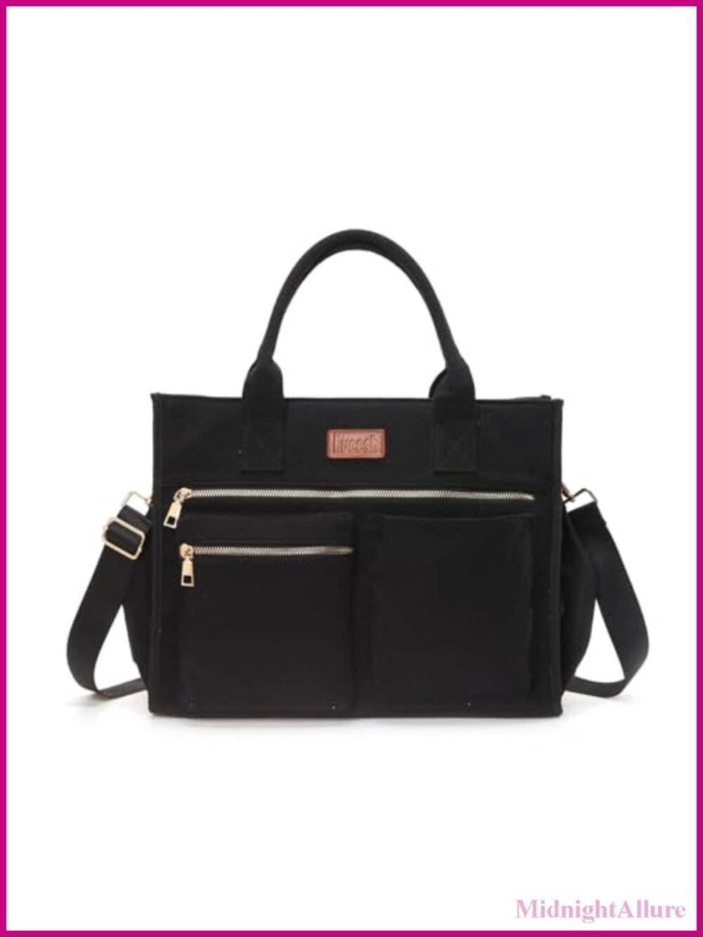 Canvas Tote Bag for Women Crossbody Work Bag Laptop Shoulder Bag